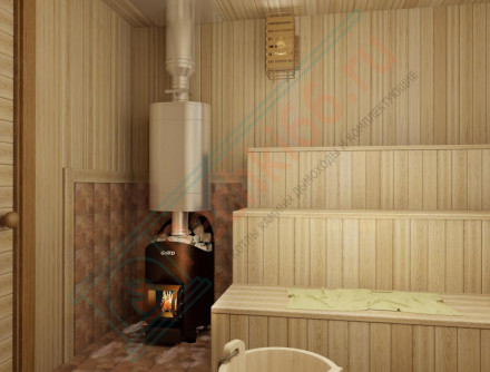 Банная печь Aurora 160 short black (Grill’D)