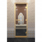 Стеклянная дверь DoorWood «Хамам Прозрачная» в золотом профиле 1900х800 (по коробке) Стеклянная дверь DoorWood «Хамам Прозрачная» в золотом профиле 1900х800 (по коробке)