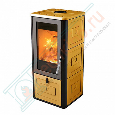 Печь-камин Chari Old Amber, цвет янтарный (MCZ)