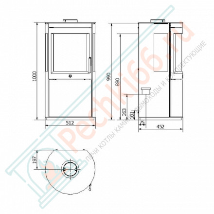 Печь-камин Bolton (Varde)