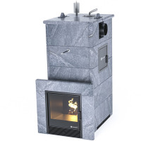 Печь для бани Геленджик-М2 с боковым подключением в талькохлорите (ИзиСтим)