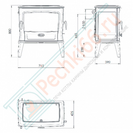 Чугунная печь TAI55WD (Dovre)