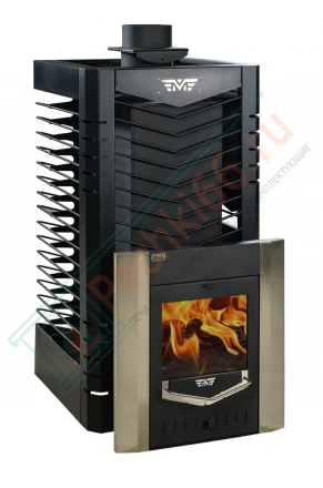 Печь для бани из нержавеющей стали № 06МСП - Н 03, с парогенератором (Тройка) до 36 м3