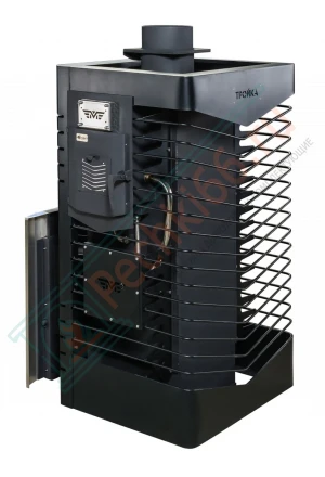 Печь для бани из нержавеющей стали № 06МСП - Н 03, с парогенератором (Тройка) до 36 м3