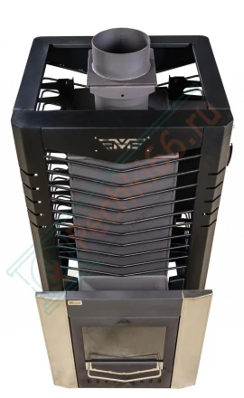 Печь для бани из нержавеющей стали № 06МСП - Н 03, с парогенератором (Тройка) до 36 м3