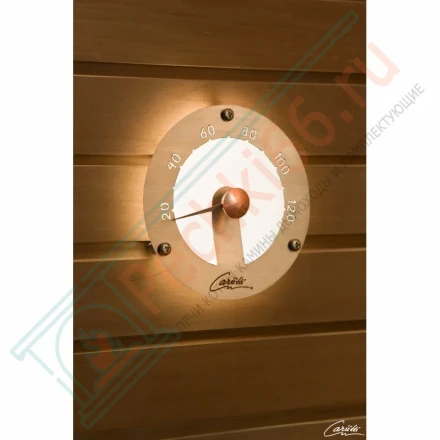 Термометр для сауны Cariitti белый, требуется 1 оптоволокно D=2-4 мм