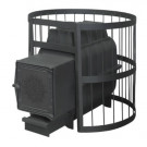 Чугунная печь для бани ПароВар 18 сетка-прут К211 (FireWay) до 18 м3