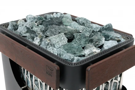 Электрическая печь BORN Stone Black 135E, 13,5 кВт