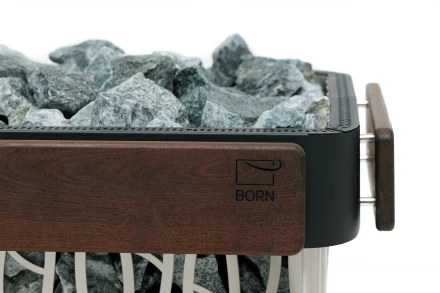 Электрическая печь BORN Stone Black 135E, 13,5 кВт