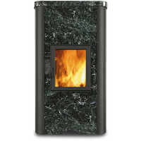 Печь-камин Карелочка серпентинит полированный, с плитой (TalkoRus)