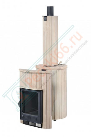 Дровяная банная печь Макси ПФ "Окаменевшее дерево перенесённый рисунок" (Ферингер)