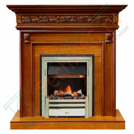 Каминокомплект Valletta - Орех с очагом Cavendish