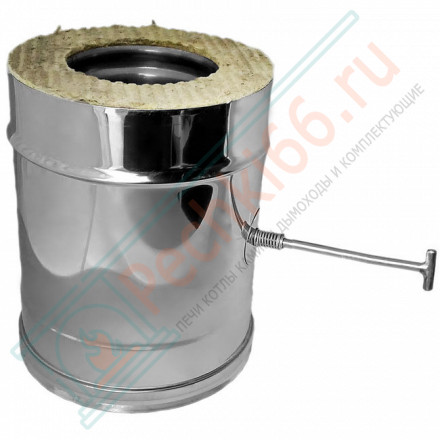 Задвижка повортная V50R с изол (AISI-321/0,8-AISI-304/0,5) d-115/215 (Вулкан-Cerablanket)