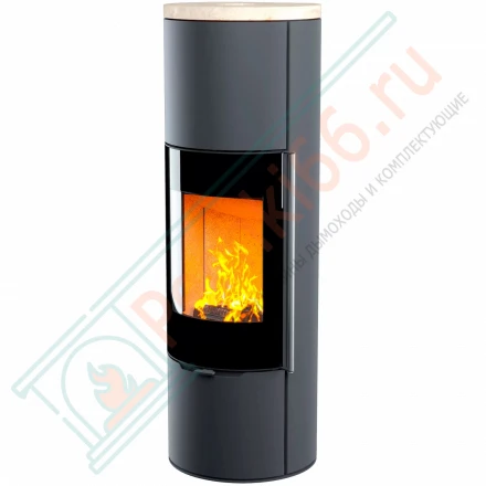 Печь-камин R1.0 XL Plus с круглой задней стенкой и высотой 1500 мм (Астов)