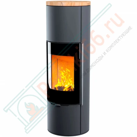 Печь-камин R1.0 XL Plus с круглой задней стенкой и высотой 1500 мм (Астов)