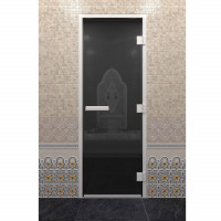 Стеклянная дверь DoorWood Хамам Графит 2000х810 (по коробке)