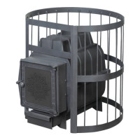 Чугунная печь для бани ПароВар 22 сетка-ковка К211, б/в (FireWay) до 24 м3