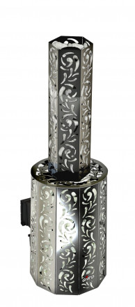 Дровяная банная печь Grill'D Violet Long (Камень колотый 100 кг)