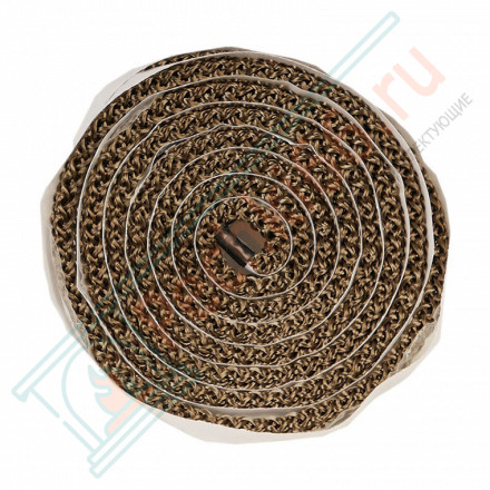 Термостойкий самоклеящийся базальтовый шнур 8мм. (2м/п) до +700 C° (Россия)