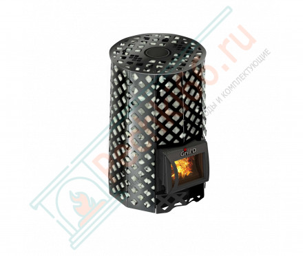 Дровяная банная печь Grill'D Violet Romb Short (Камень 100 кг)