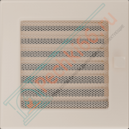 Вентиляционная решетка для камина с жалюзи 170х170, кремовая (FireWay)