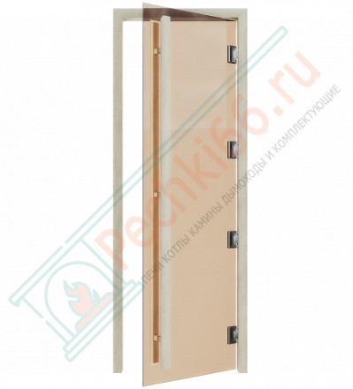 Дверь для бани и сауны Престиж Легенда Маятниковая бронза, 1900х700 по коробке (DoorWood)