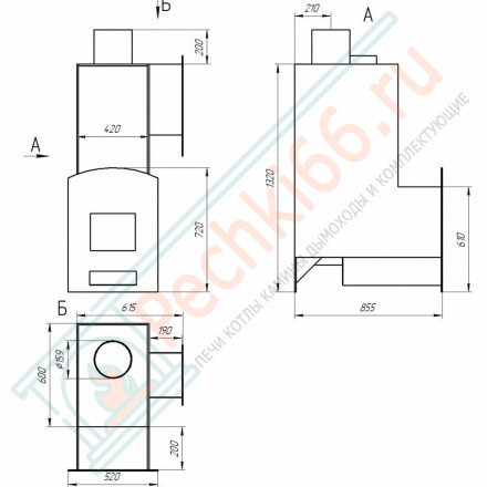 Печь для бани из нержавеющей стали №06-МП-Н 30 с парогенератором (Тройка) до 36 м3