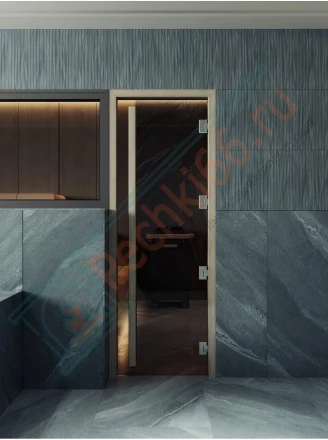 Дверь для бани и сауны Престиж Легенда Маятниковая бронза, 2000х800 по коробке (DoorWood)