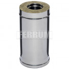 Сэндвич труба для дымохода L=0,5м (НЕРЖ-430/0,5-НЕРЖ-430/0,5) d-80/160 (Ferrum GS)