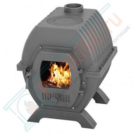 Отопительная чугунная печь Триумф 180 с теплообменником (Везувий)