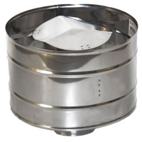 Зонт с дефлектором (НЕРЖ-439/0,5) d-180 (УМК)