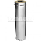 Сэндвич труба для дымохода L=1м (НЕРЖ-430/0,5-НЕРЖ-430/0,5) d-80/160 (Ferrum GS)