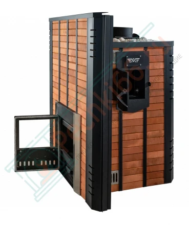 Печь для бани из нержавеющей стали № 06МКН-24 в готовой кирпичной облицовке (Тройка) до 24 м3