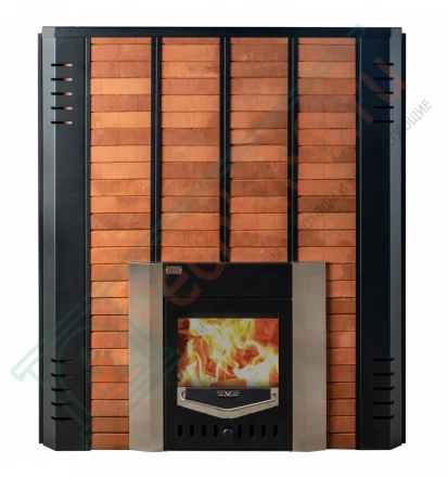 Печь для бани из нержавеющей стали № 06МКН-24 в готовой кирпичной облицовке (Тройка) до 24 м3