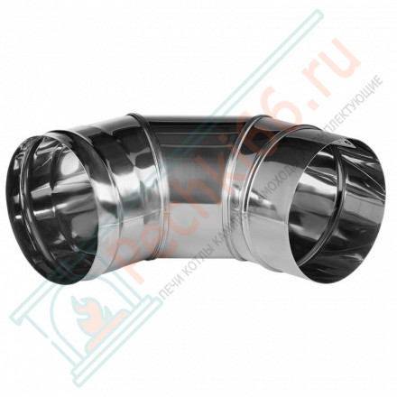 Отвод 90° без изол (НЕРЖ-321/0,8) d-150 (Дымок-Lux)