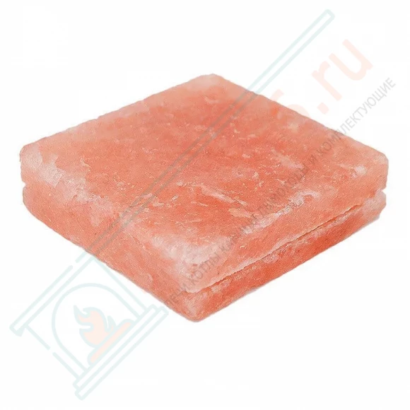 Плитка из гималайской розовой соли 100x100x25 мм шлифованная (с пазом) в Кирове