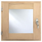 Окно для бани 300х300 мм, ольха, стеклопакет