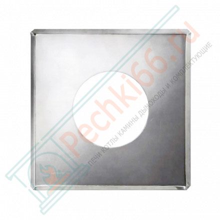 Фланец 600x600 на трубу с изол (НЕРЖ-430/0,5) d-150/230 (Дымок)