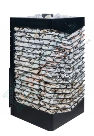 Газовая банная печь из нержавеющей стали № 06-ГТ 20 с сеткой для камней (Тройка) до 18 м3