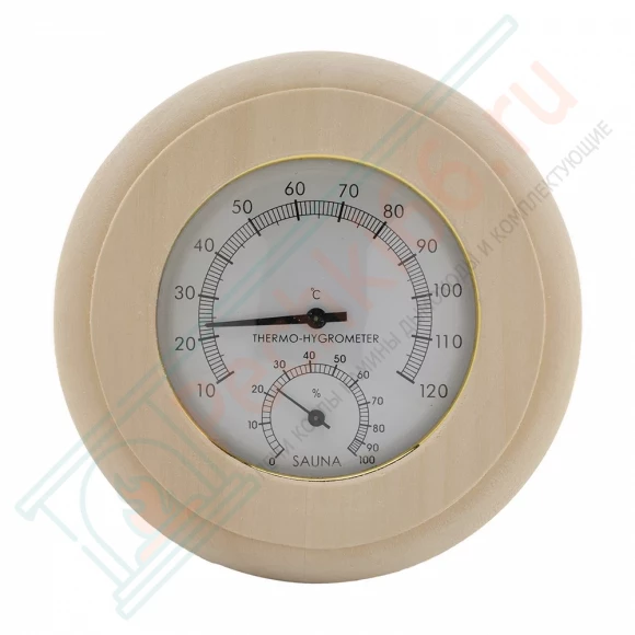 Термогигрометр ТН-10-L липа, круг (212F) в Кирове