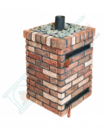 Дровяная банная печь Grill'D Retro Short (Камень колотый 20 кг)
