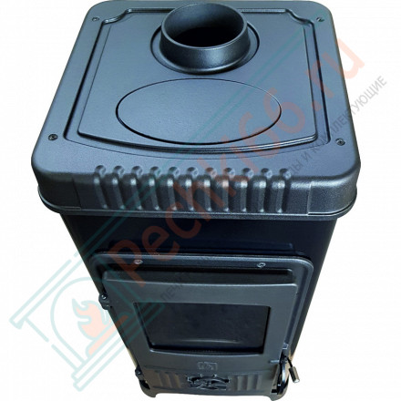 Чугунная печь Dora 10 N, зеленая (Plamen) до 180 м3