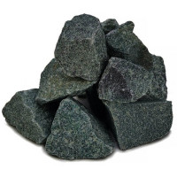 Камень для бани Пироксенит "Черный принц" колотый средний, м/р Хакасия (коробка), 10 кг