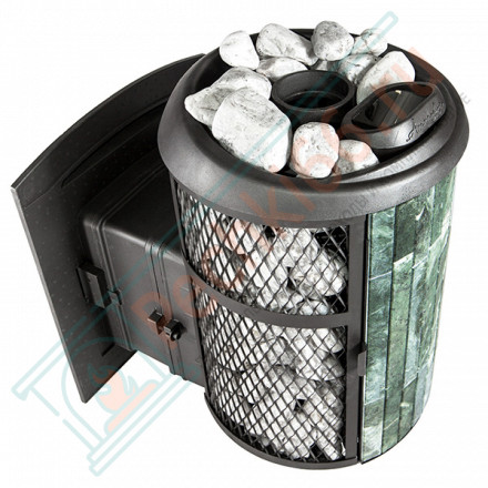 Печь банная Атмосфера L комбинированная сетка-ламель змеевик (ProMetall)